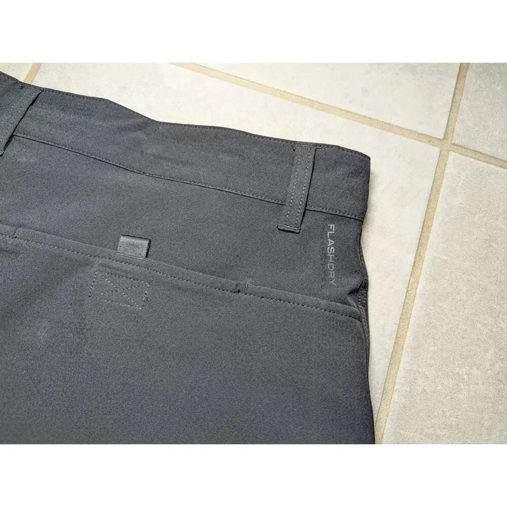 The North Face Men's 38 Shorts Flash Dry Black Zip Pocket Hiking Outdoor Utility